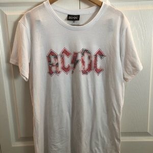 white ac/dc shirt